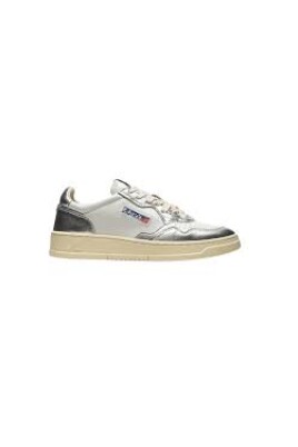 sneakers-basse-en-cuir-argent-blanc