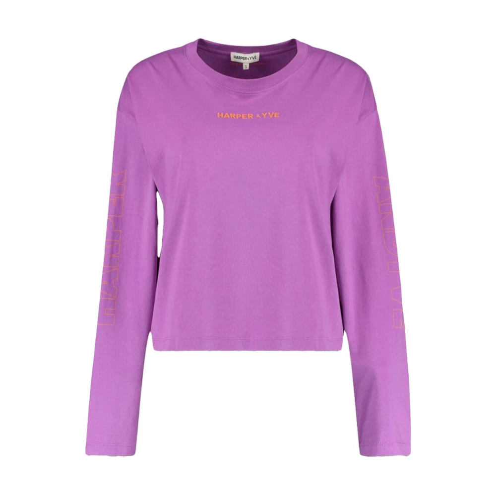 Harper & Yve Lange Mouw Top Embrace Stijl Purple Dames