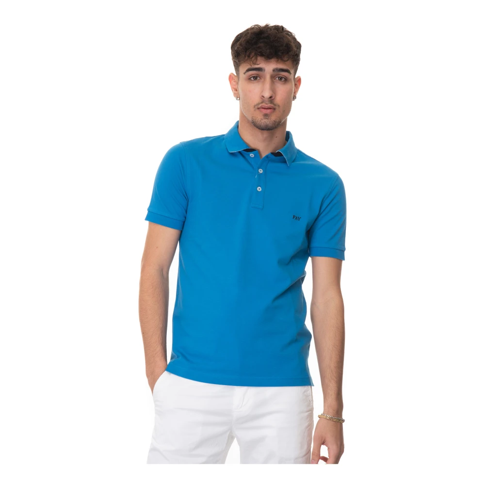 Fay - Tops > Polo Shirts - Blue - Fay - Modalova