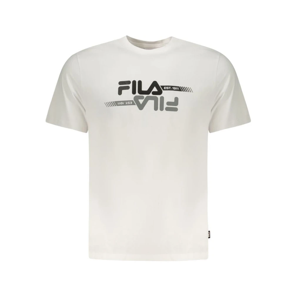 Fila Men's White Cotton T-Shirt