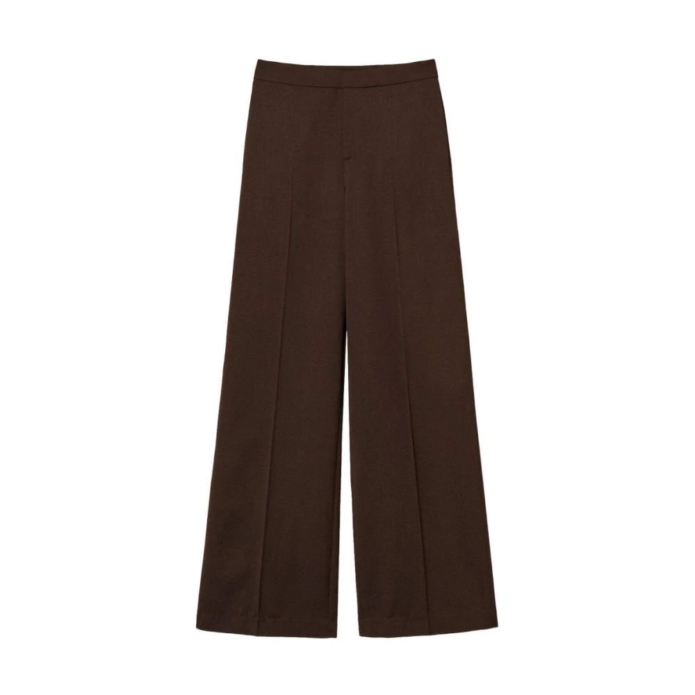 Twinset Donna Marrone - Pantaloni A Palazzo - Trousers - L