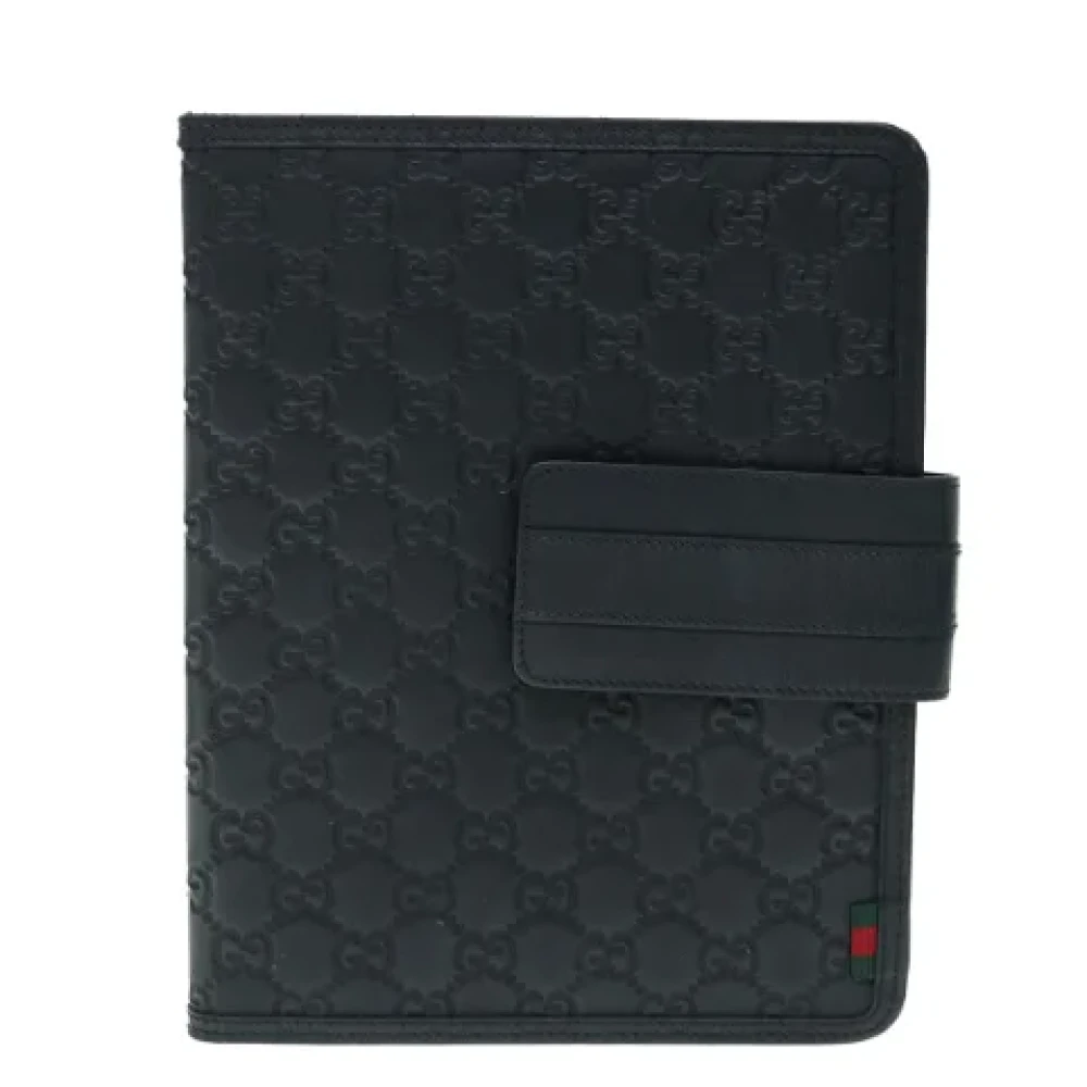 Gucci Vintage Pre-owned Canvas wallets Black Dames