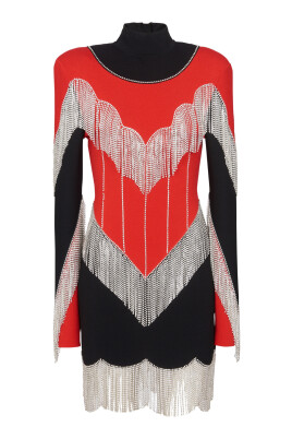 robe-en-maille-a-franges