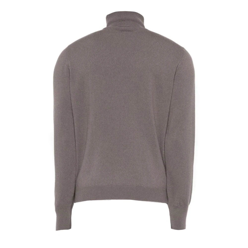 Drumohr Luxe Bruine Kasjmier Gebreide Trui Brown Heren