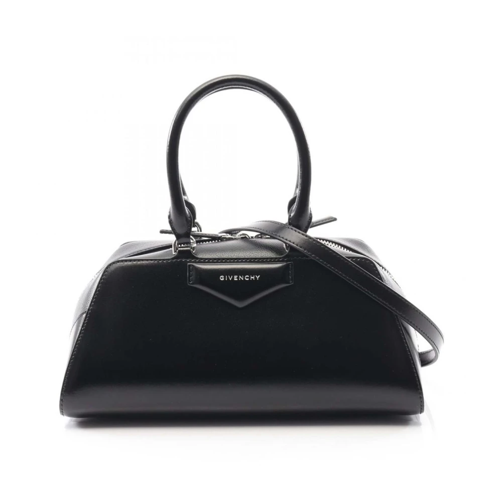 Givenchy Pre-Owned Women's Black Pre-Owned Vintage Leather Top Handle Bag