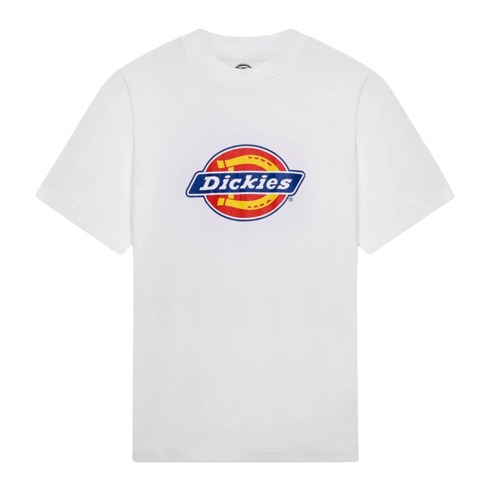 Dickies Logo Voor Ronde Hals Unisex T-Shirt White Dames