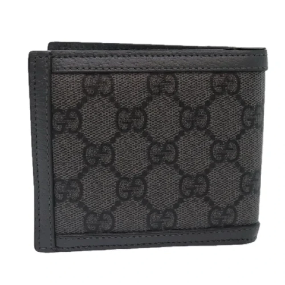 Gucci Vintage Pre-owned Canvas wallets Black Dames