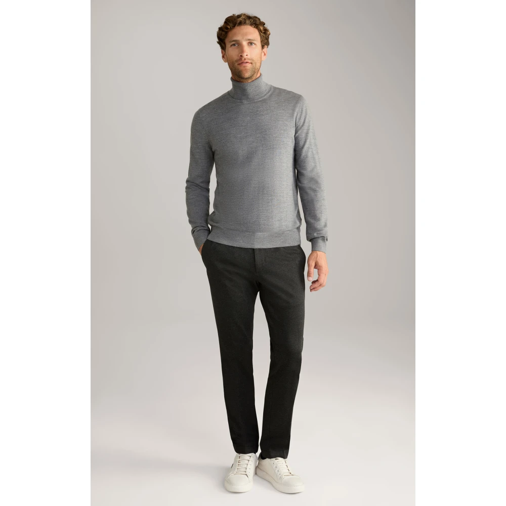 Joop! Grijze merinowol coltrui Gray Heren