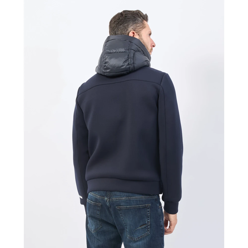 Invicta Blauwe gewatteerde jas met softshell Blue Heren
