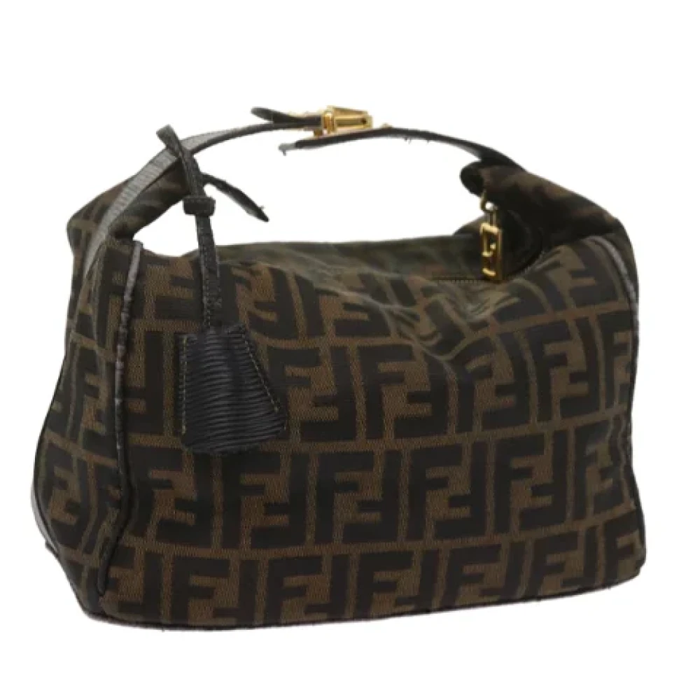 Fendi Vintage Pre-owned Canvas handbags Brown Dames
