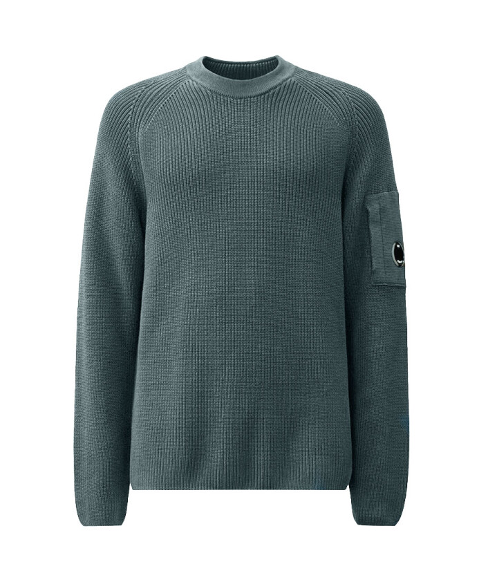 pull-en-tricot-col-rond-bleu