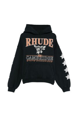 star-pattern-graphic-print-hoodie