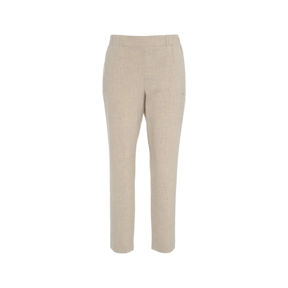 Ottod'Ame Stijlvolle Beige Chino Broek Ss25 Beige Dames