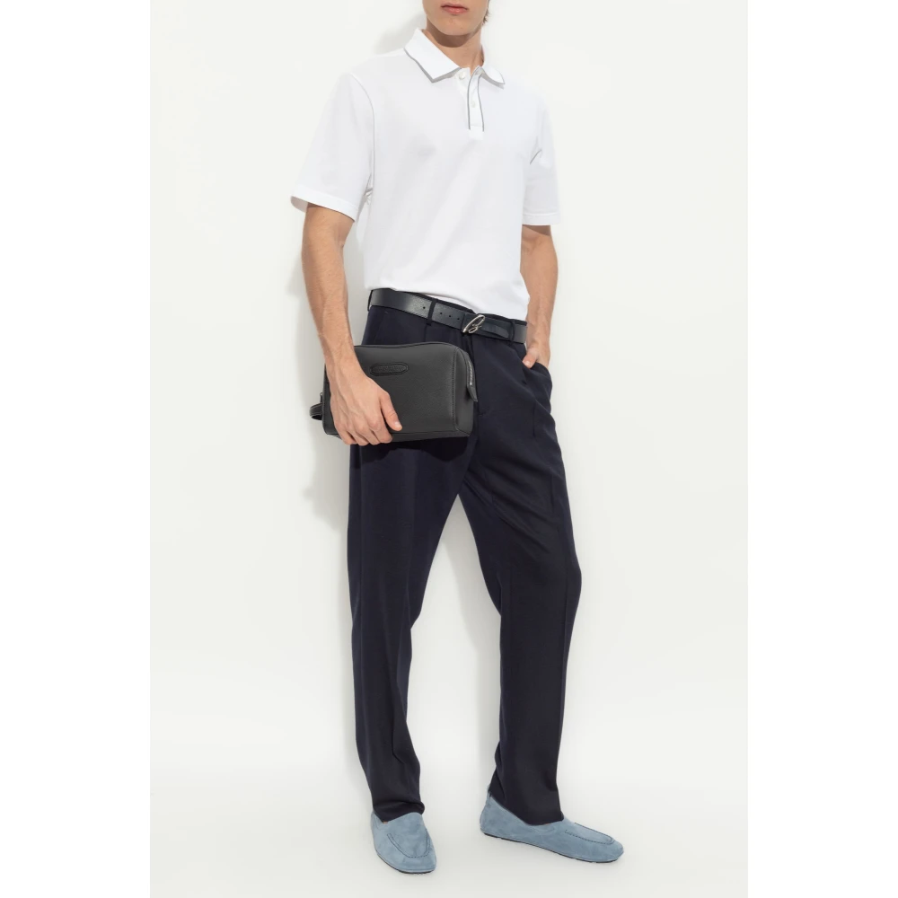 Brioni Katoenen polo White Heren