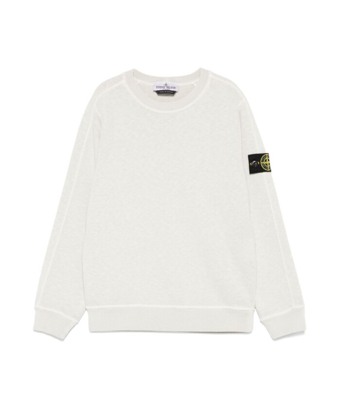 pull-col-rond-beige-avec-badge-compass-detachable