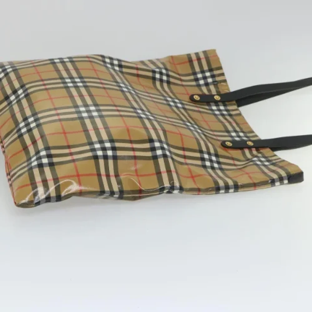 Burberry Vintage Pre-owned Coated canvas totes Beige Dames