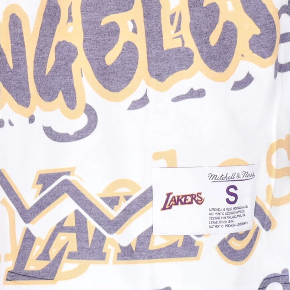 Mitchell & Ness NBA Jumbotron 2.0 Tee Los Angeles Lakers Multicolor Heren