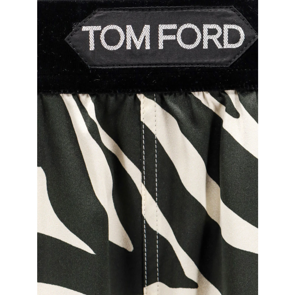 Tom Ford Zijden broek met dierenprint Multicolor Dames