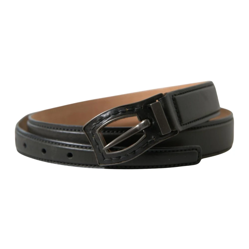 Ermanno Scervino Exquise Italiaanse leren riem met metalen gesp Brown Heren