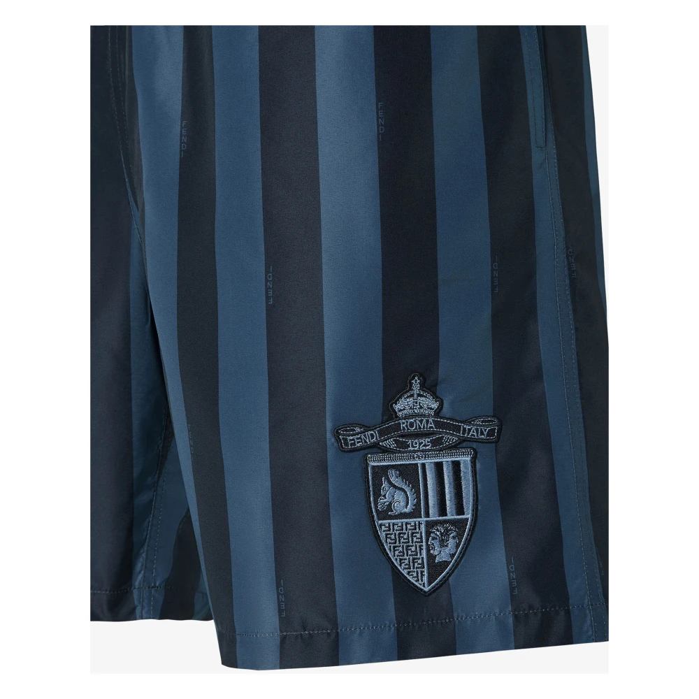 Fendi Blauwe zee kleding met elastische tailleband Blue Heren