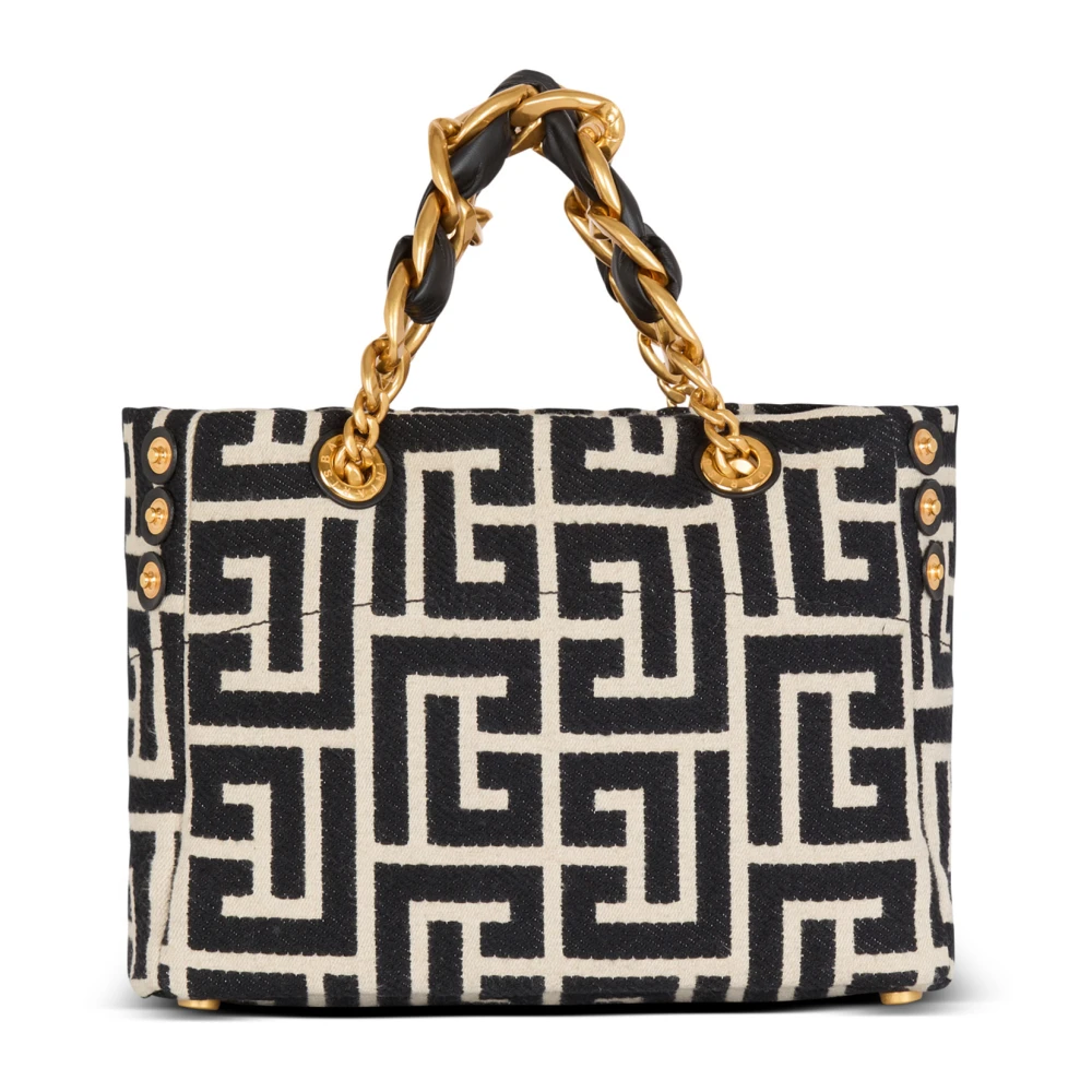 Balmain Kleine 1945 Soft Tote Bag Black Dames