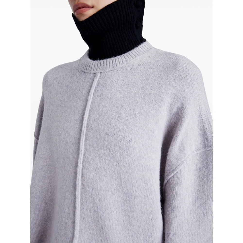 Proenza Schouler Grijze Trui met Zijsplitten Gray Dames