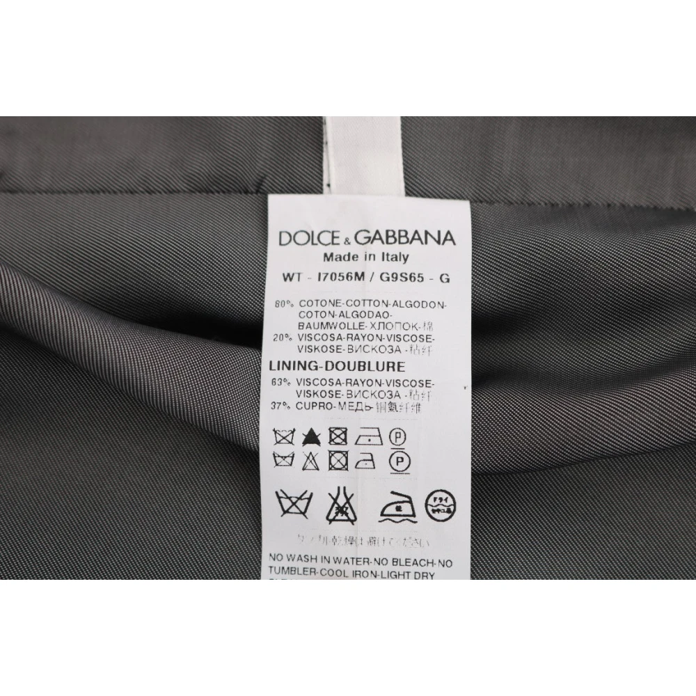 Dolce & Gabbana Elegante Gestreepte Vest Black Heren