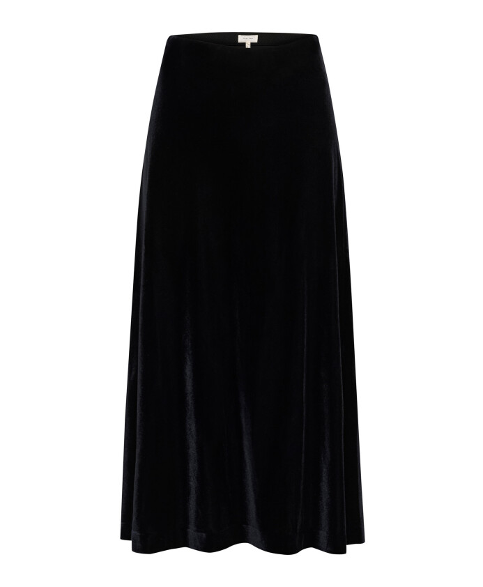 elastisk-talje-nederdel-mork-navy