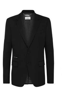 Blazer i fleecematerial