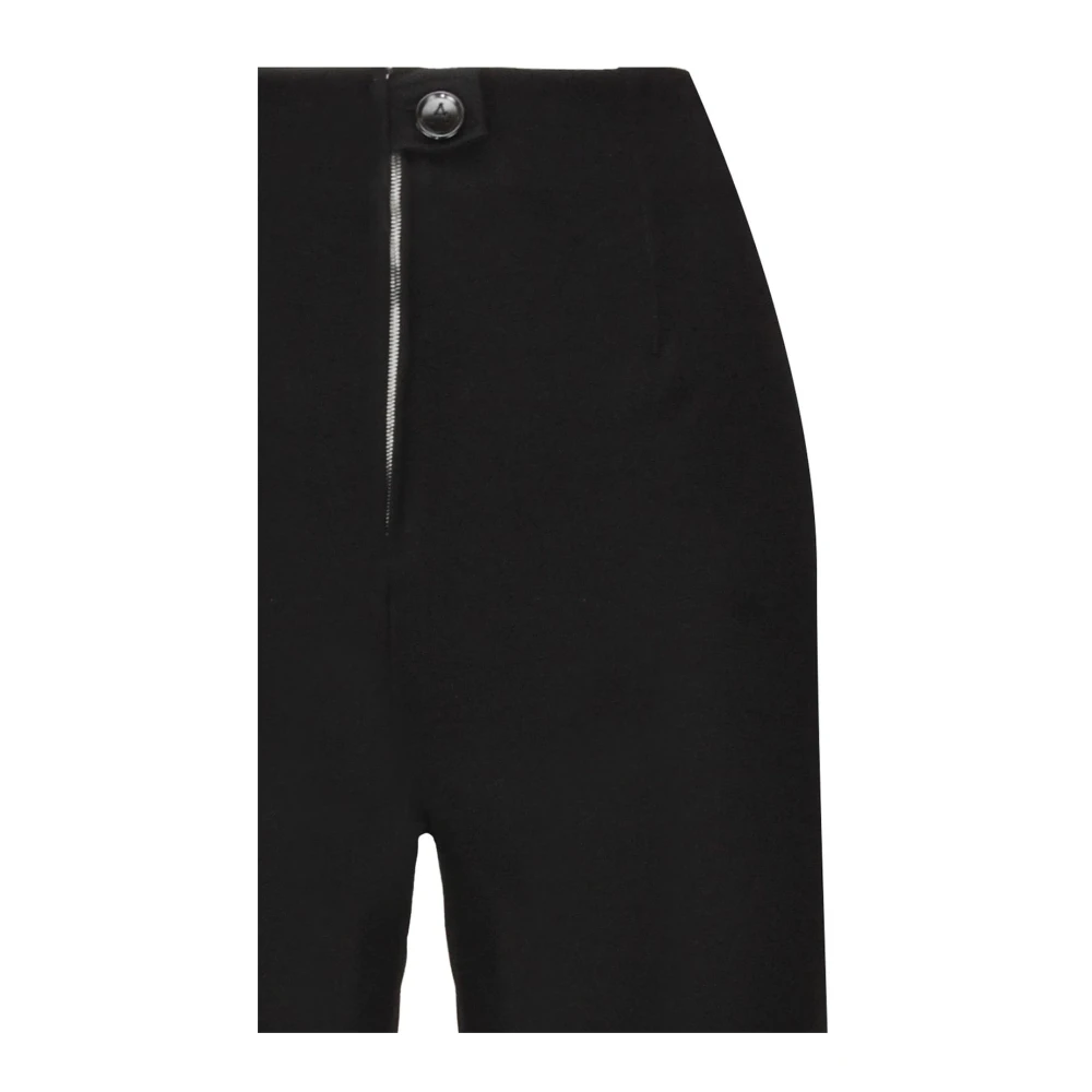 Alaïa Zwarte Wollen Blend Leggings Black Dames