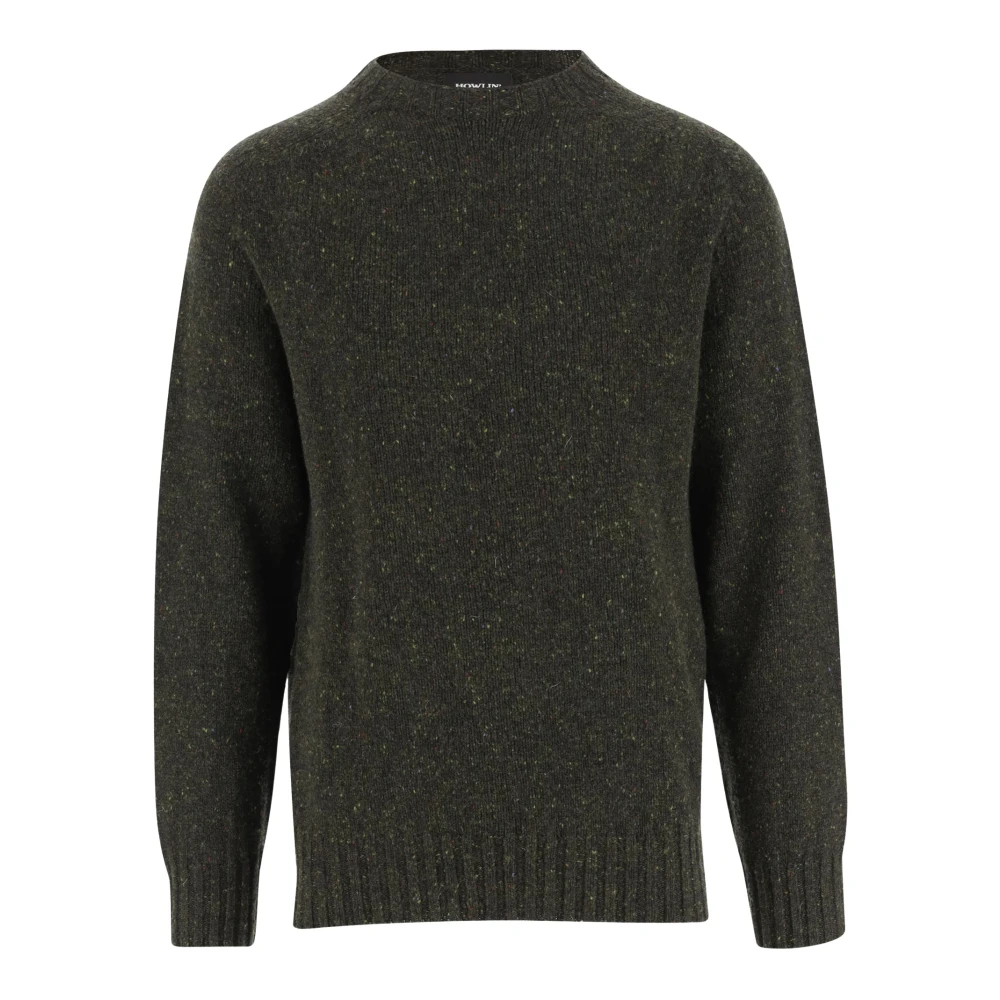 Howlin' Groene wollen trui met ronde hals Green Heren