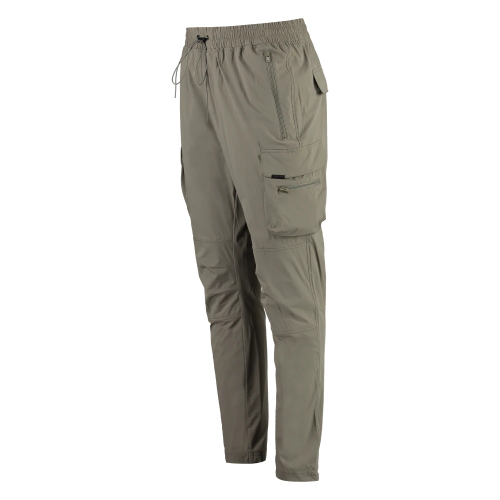 Represent Cargo Broek met Elastische Tailleband Brown Heren