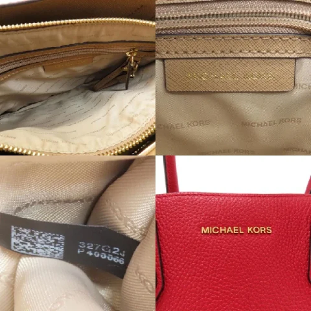 Michael Kors Pre-owned Leather handbags Red Dames