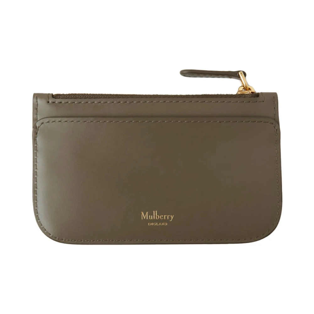 Mulberry Groene ritsmuntpouch Elegant Compact Green Dames