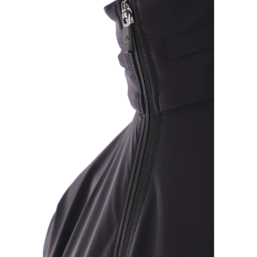 Balenciaga Zwarte windjack met reflecterende logo print Black Heren