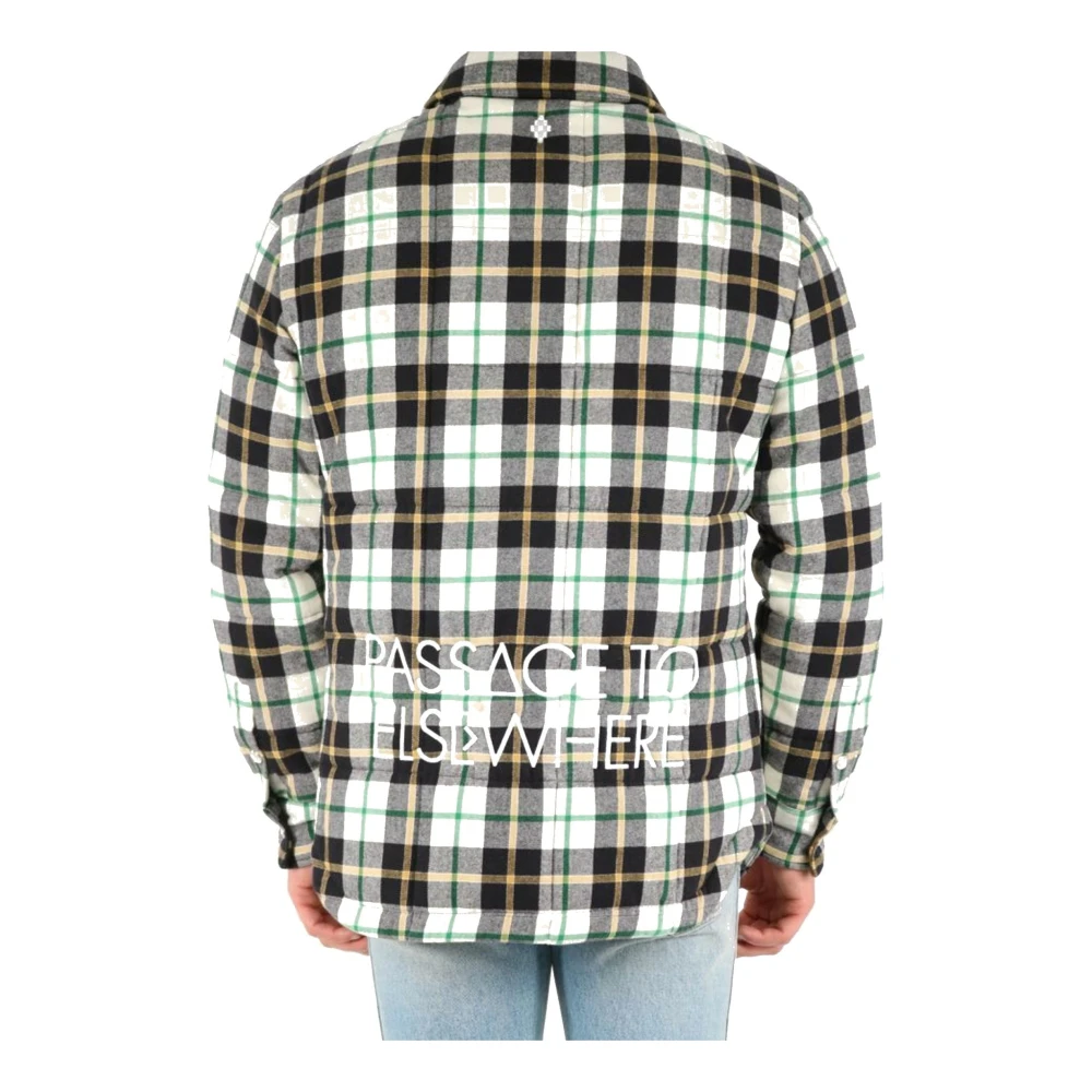 Marcelo Burlon Geruite Gewatteerde Shirt met Logodetail Multicolor Heren