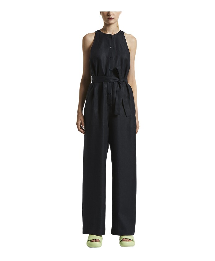 effen-gekleurde-zuivere-linnen-gabardine-jumpsuit