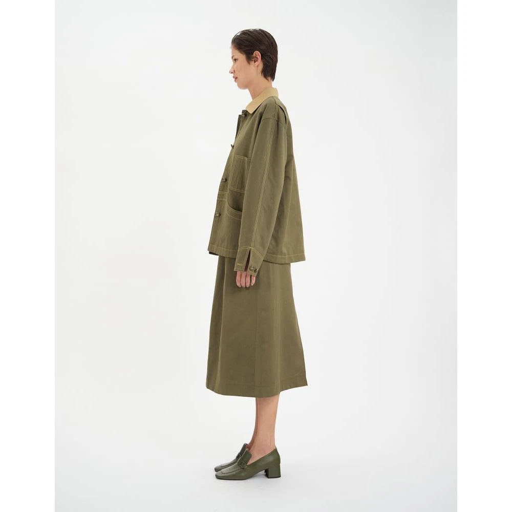 Ines De La Fressange Paris Melchior katoenen werkjas Brown Dames