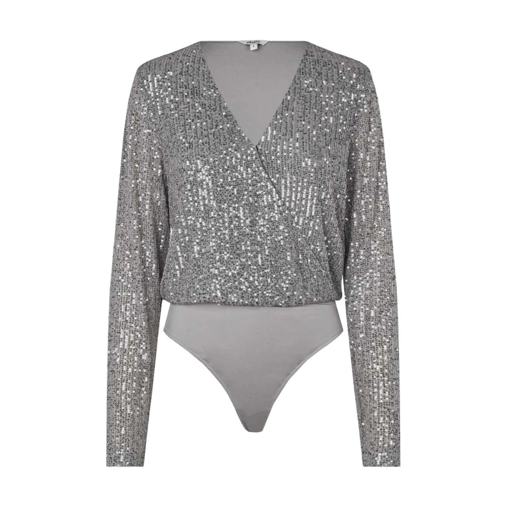 MbyM Zilveren Pailletten Wrap Body Lilu Gray Dames