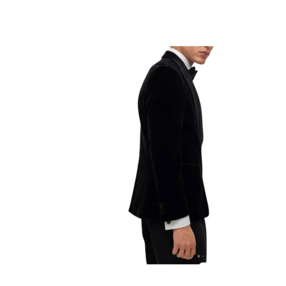 Boss Elegante Smoking Jas Black Heren