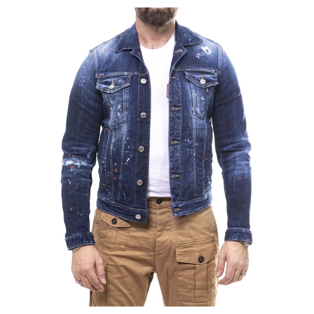 Dsquared2 Men's Blue Navy Kaban Jacket