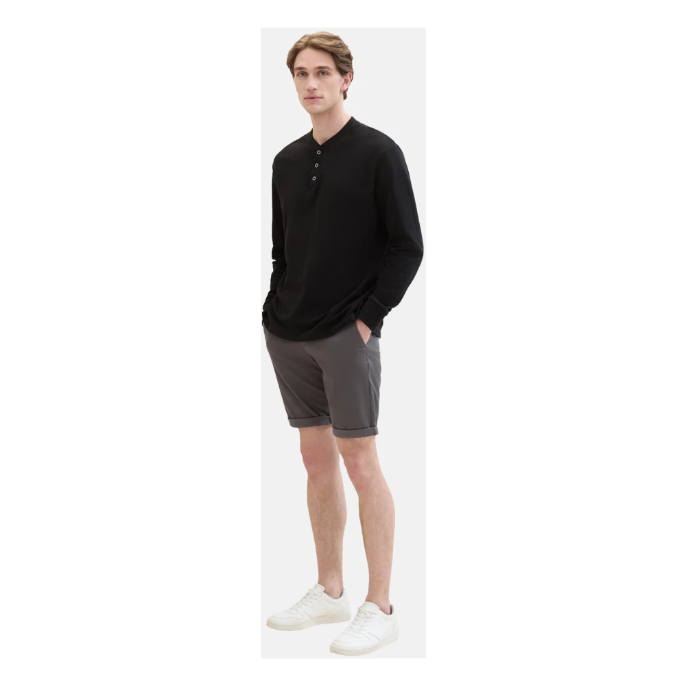 Tom Tailor Elegante Chinoshorts voor zomerse look Gray Heren