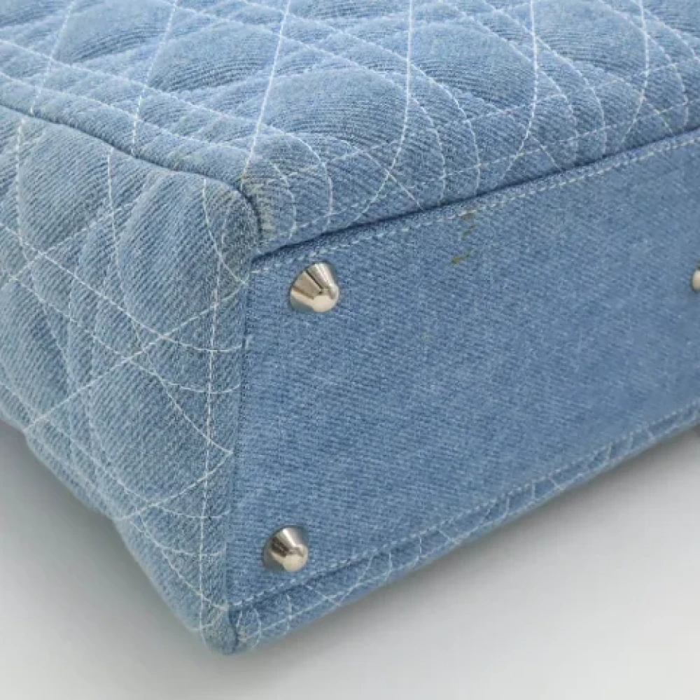 Dior Vintage Pre-owned Denim handbags Blue Dames