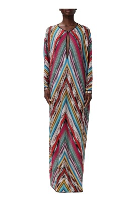 robe-midi-tricotee-rouge-a-motif-chevron