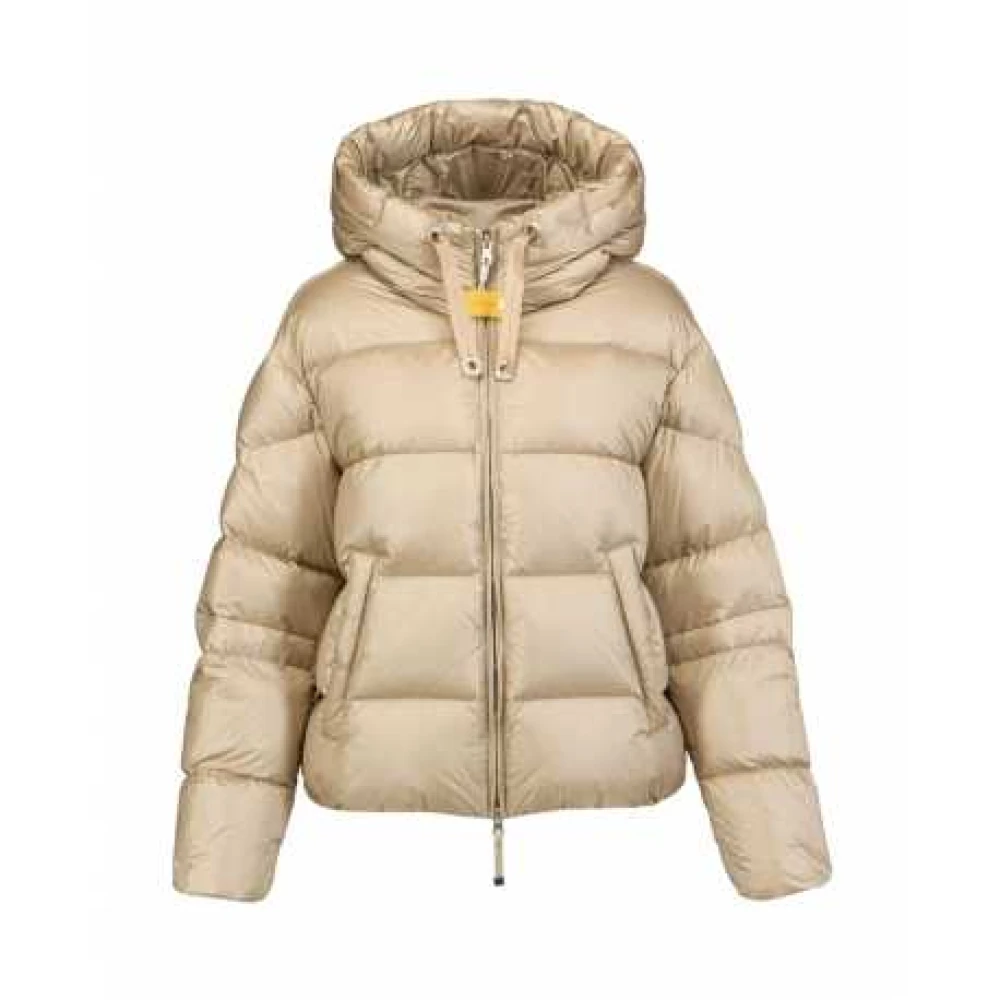 Parajumpers Korte glanzende nylonjas Tilly Beige Goud Beige Dames