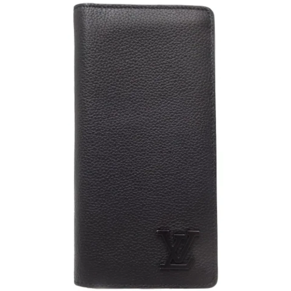 Louis Vuitton Vintage Pre-owned Leather wallets Black Heren