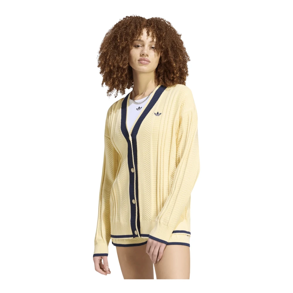 Adidas Originals - Cardigans - Knitwear - Damen - Gelb - S - Bild 4
