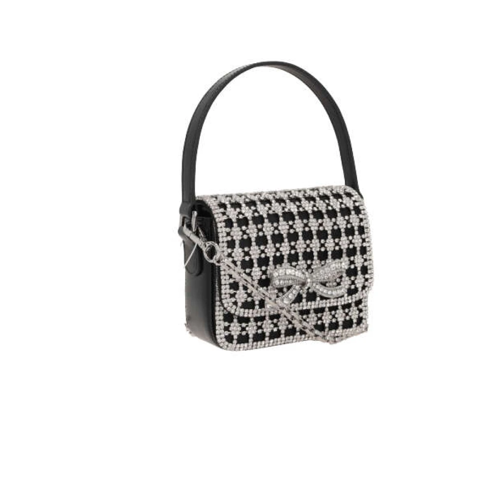Self Portrait Metalen Mesh Handtas met Kristalstrik Multicolor Dames