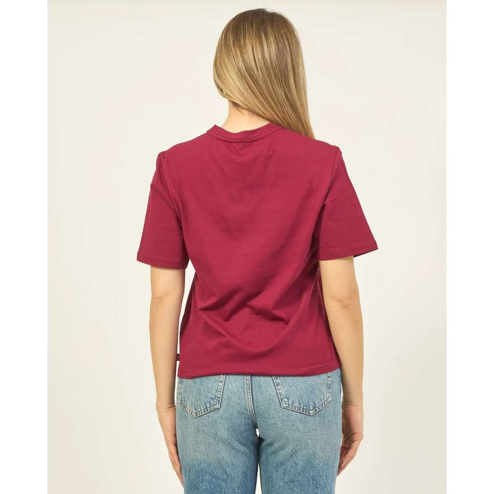 K-way Rode T-shirt Amilly Red Dames
