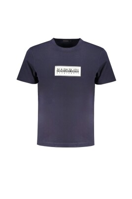 t-shirt-en-coton-bleu-avec-logo
